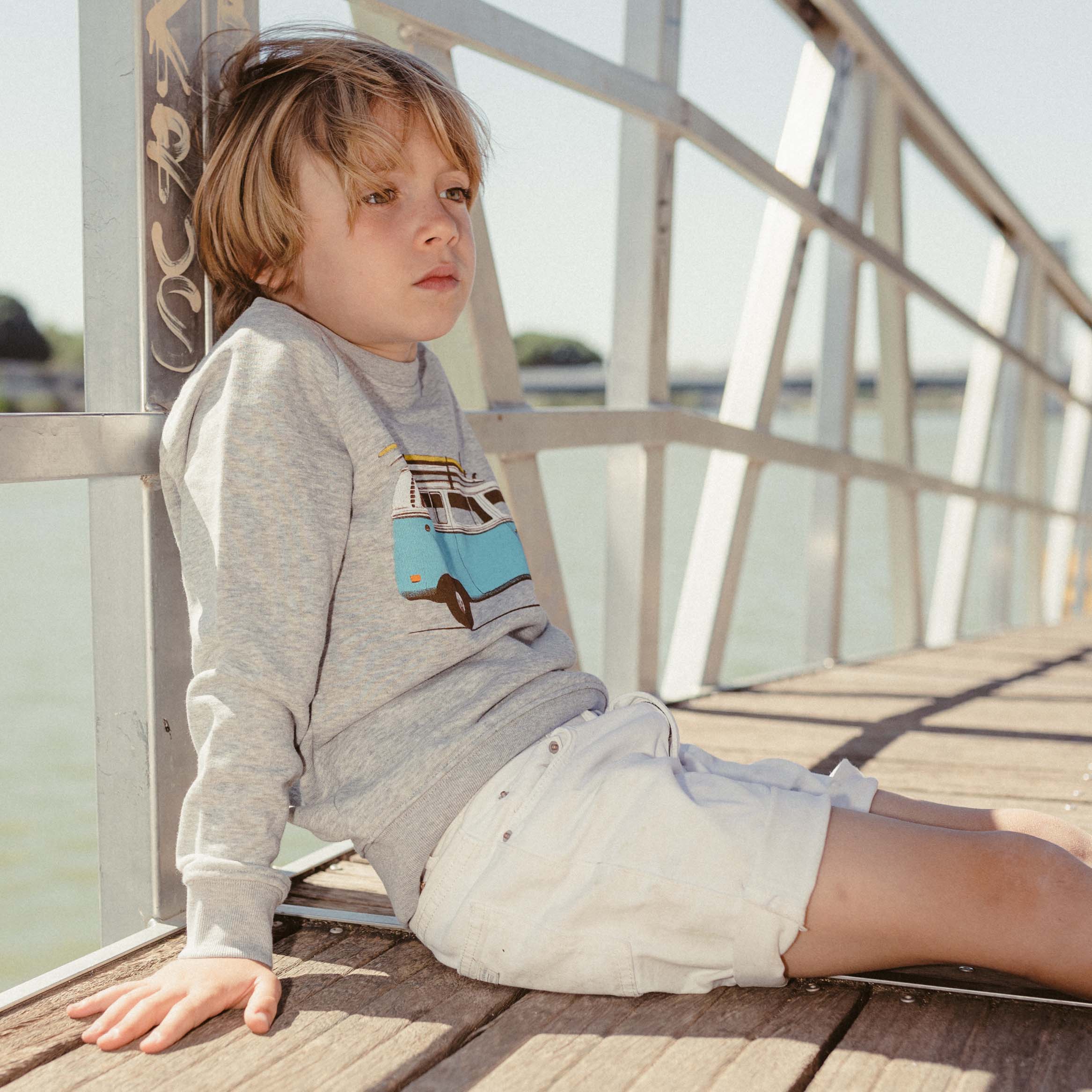 Blue Van Kids Sweatshirt - Image 2