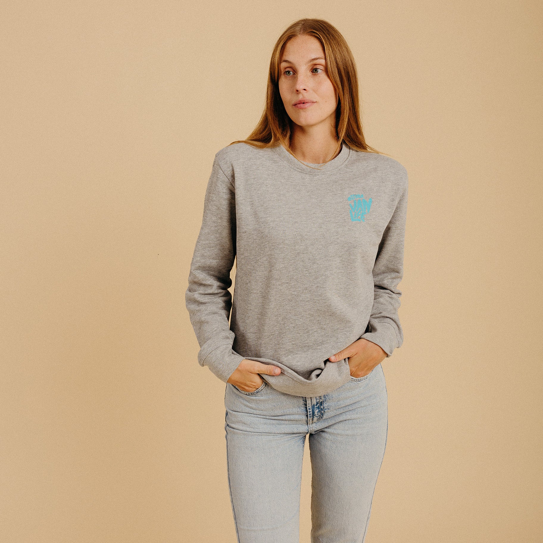 Blue Van Life Sweatshirt Lite - Image 4