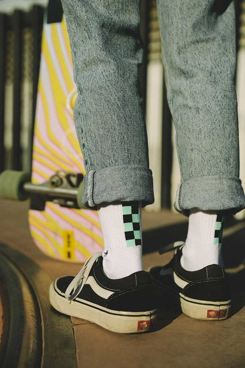 Socks Damero Verde - Image 3