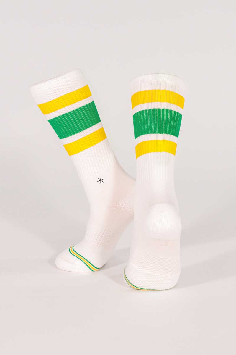 Socks Rayas Verde Amarillo - Image 2