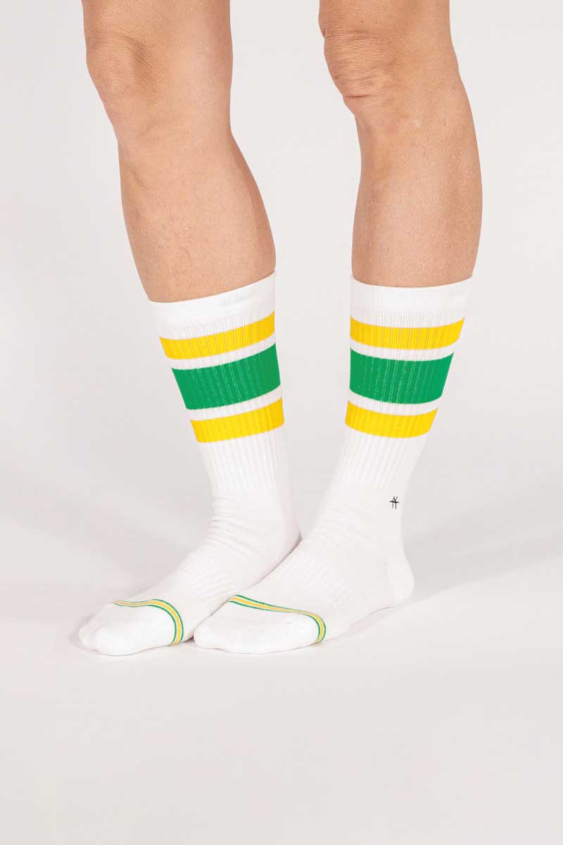 Socks Rayas Verde Amarillo - Image 3