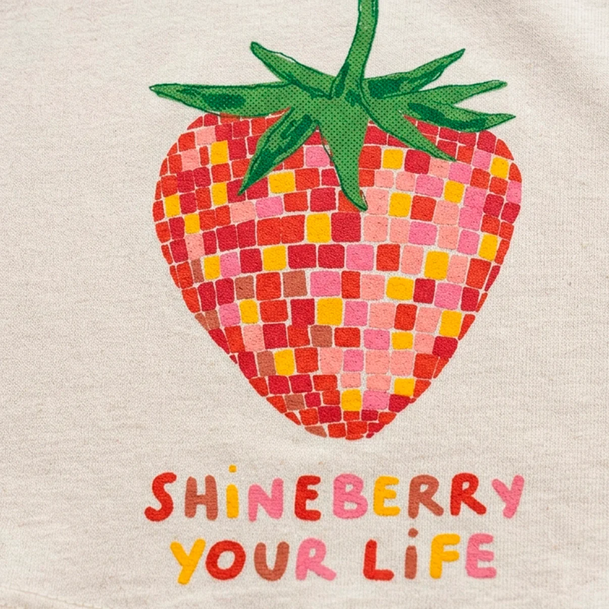 Disco Strawberry Cropped Tee - Image 3