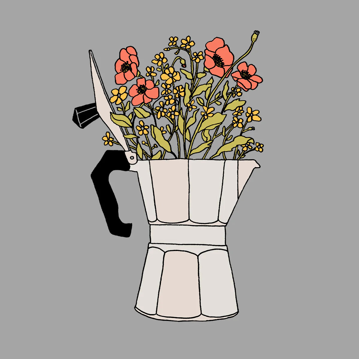 Moka Flowers Sweatshirt - Image 2