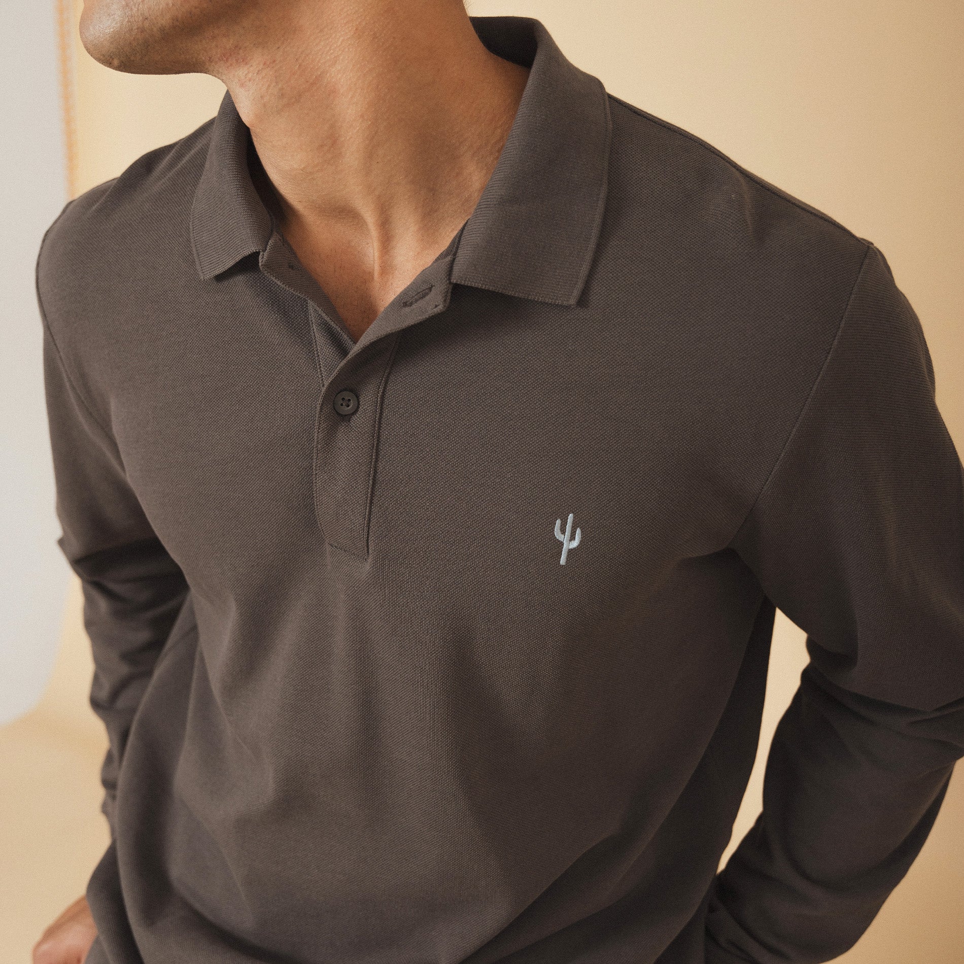 Long Sleeve Polo Cactus - Image 6