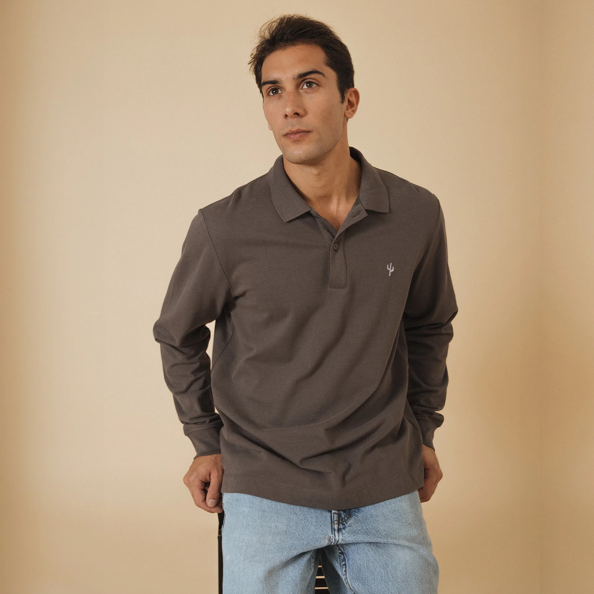 Long Sleeve Polo Cactus - Image 7