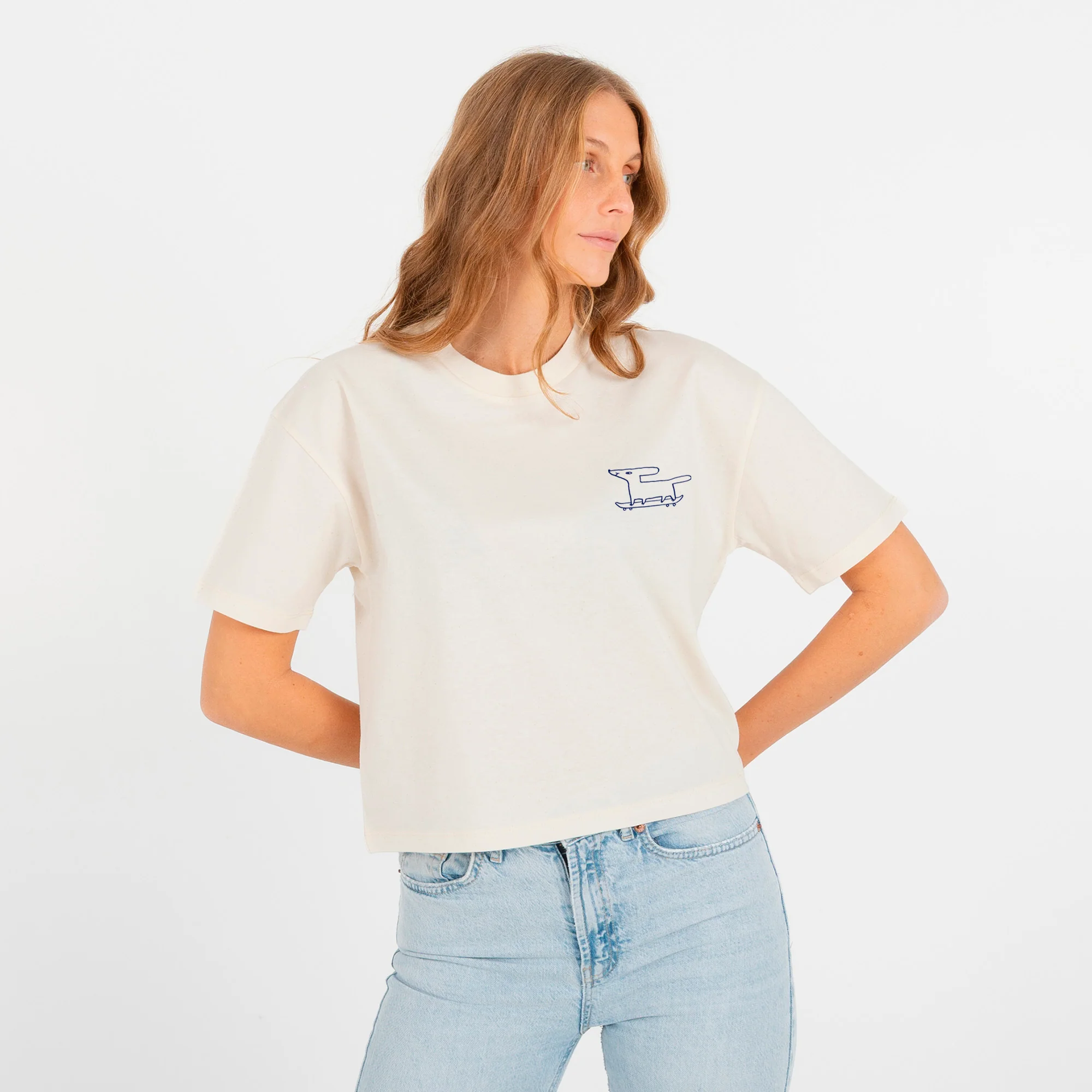 Skater Dog Cropped Tee - Image 3