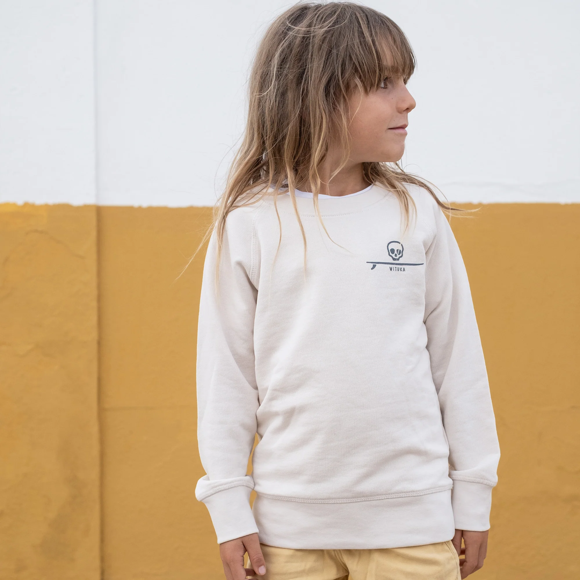 Skull & Surfboard Sweatshirt KIDS - Image 4
