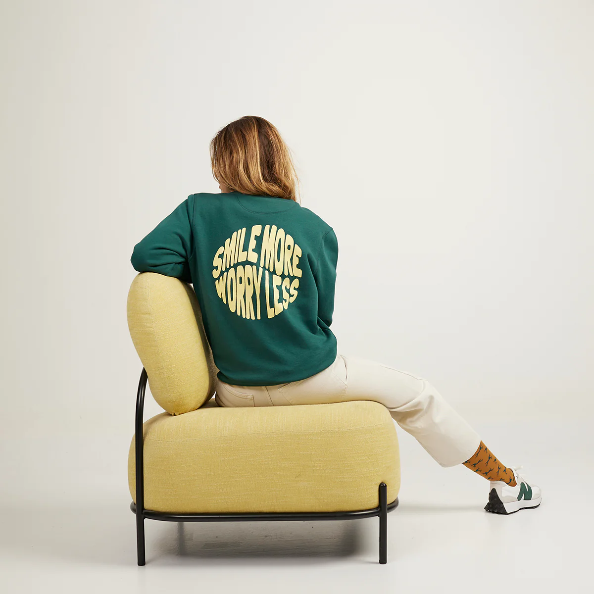 Smile More Worry Less Sweatshirt - Image 7