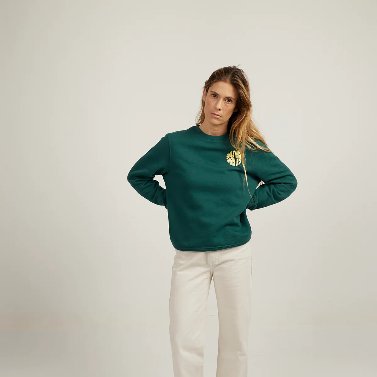Smile More Worry Less Sweatshirt - Image 8