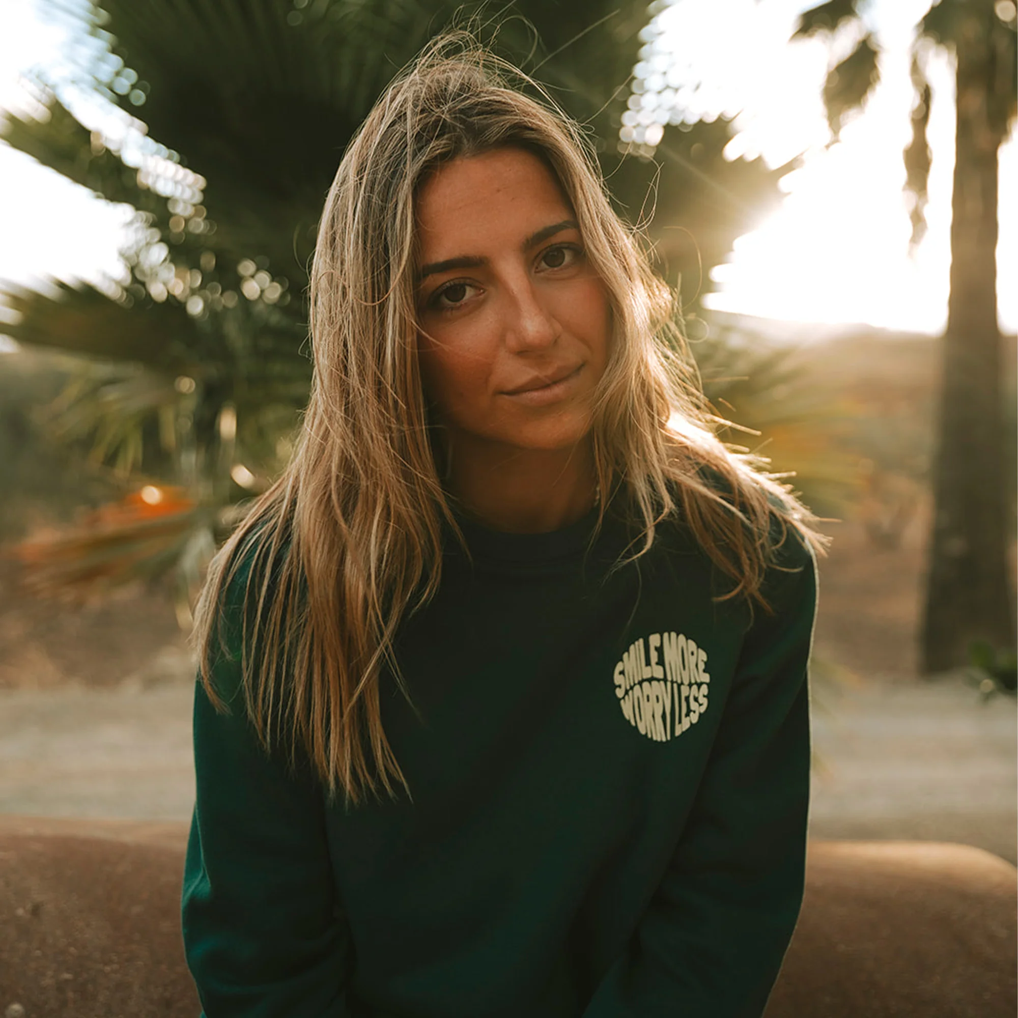 Smile More Worry Less Sweatshirt - Image 9