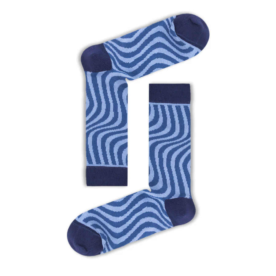 Socks Blue Swirl - Image 2