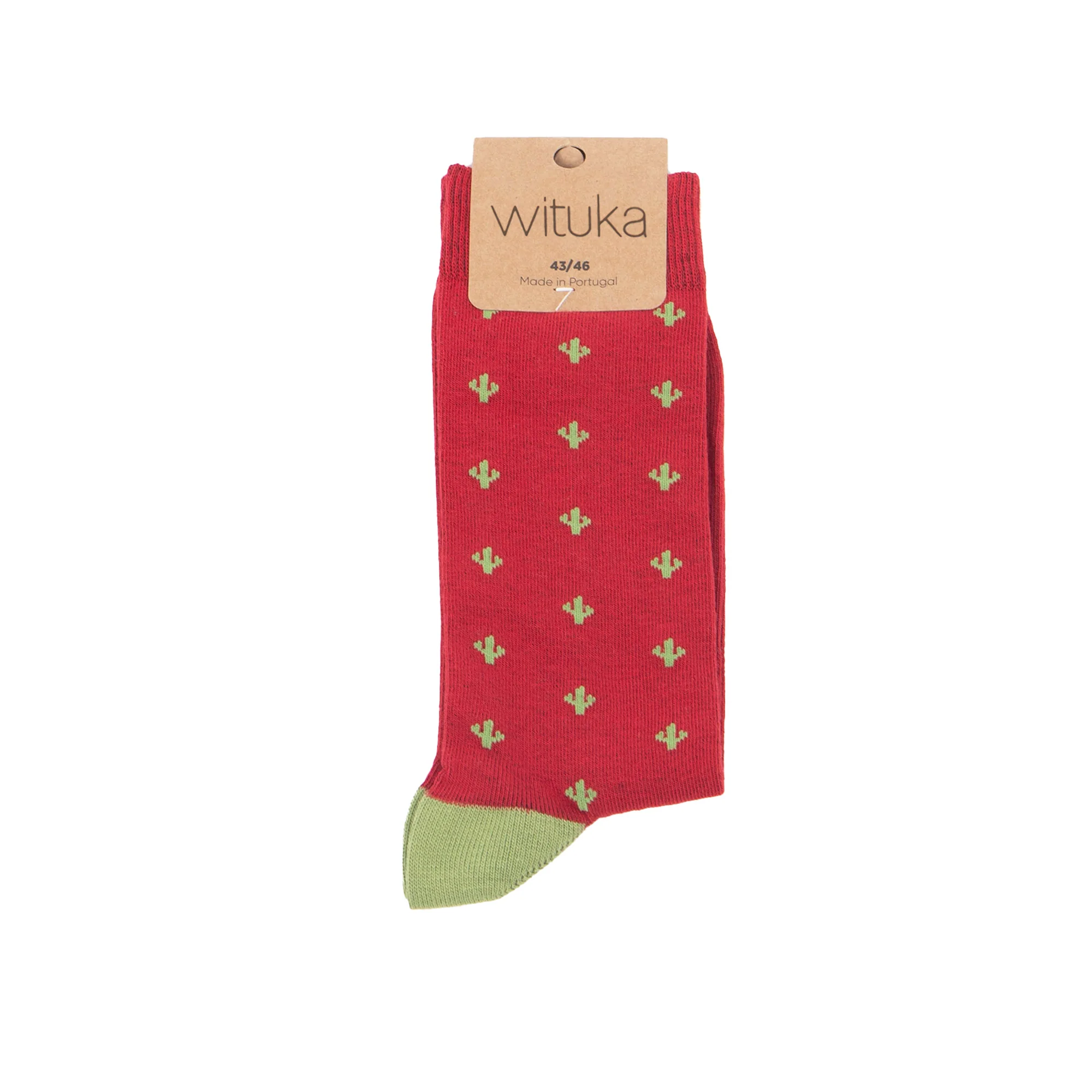 Socks Cactus Burgundy - Image 3
