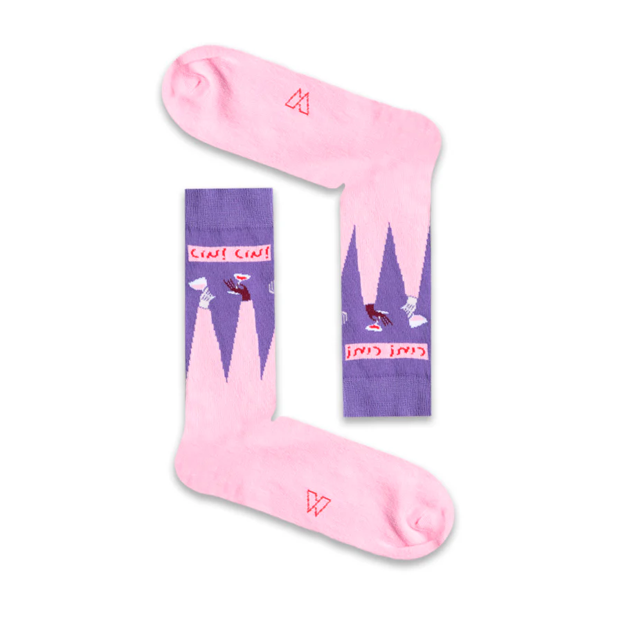 Socks Cin Cin Wine - Image 3