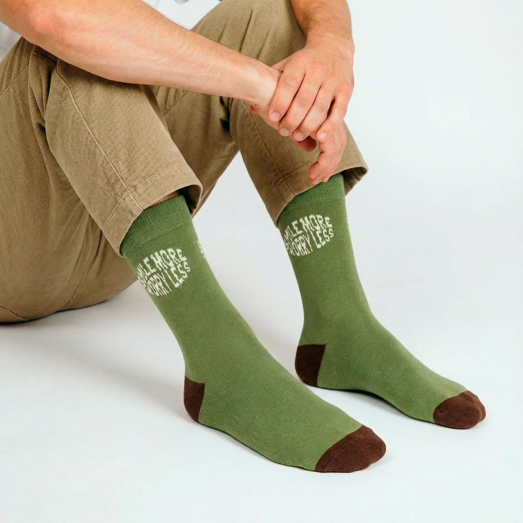 Socks Smile More Worry Less - Image 4