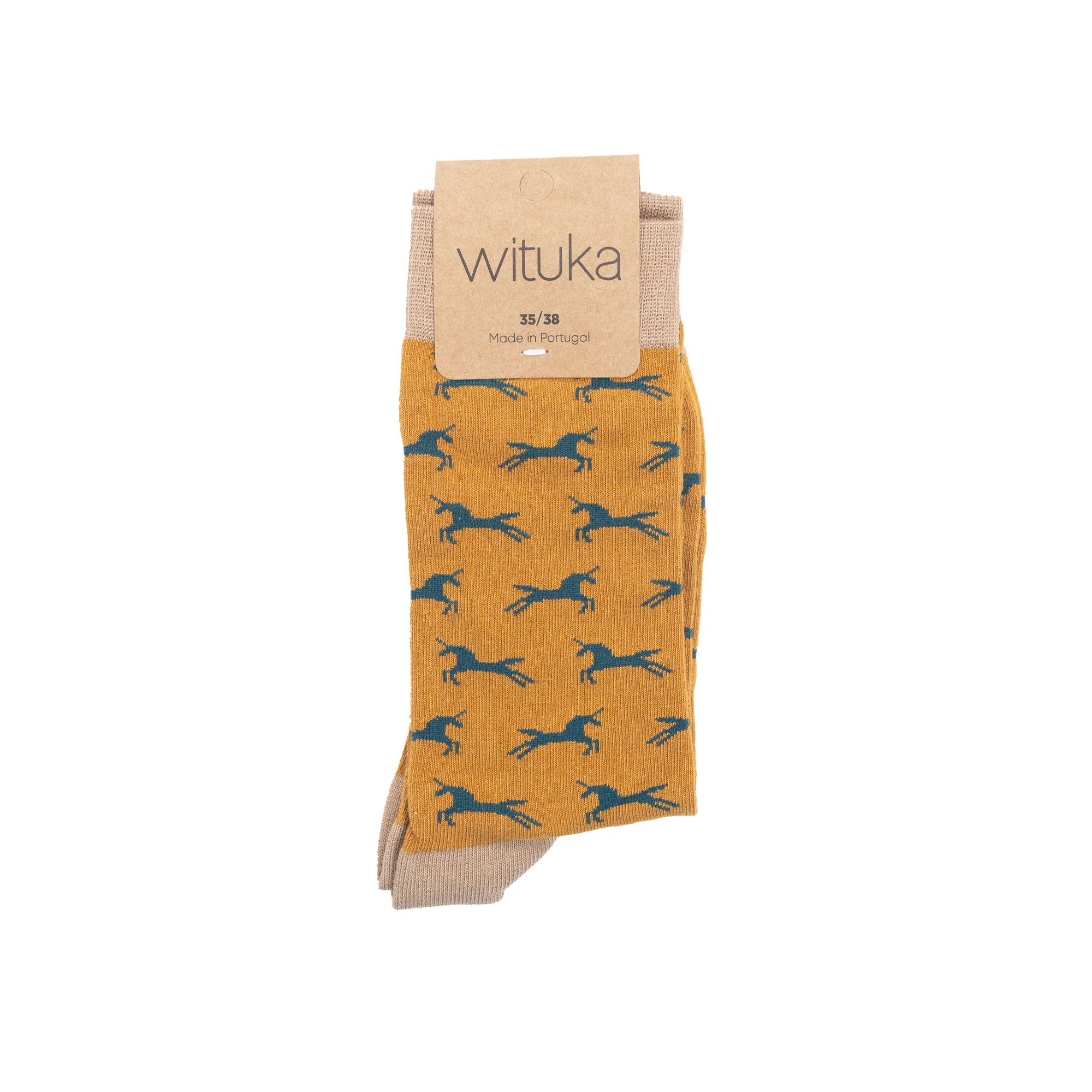Socks Mustard Unicorns - Image 3