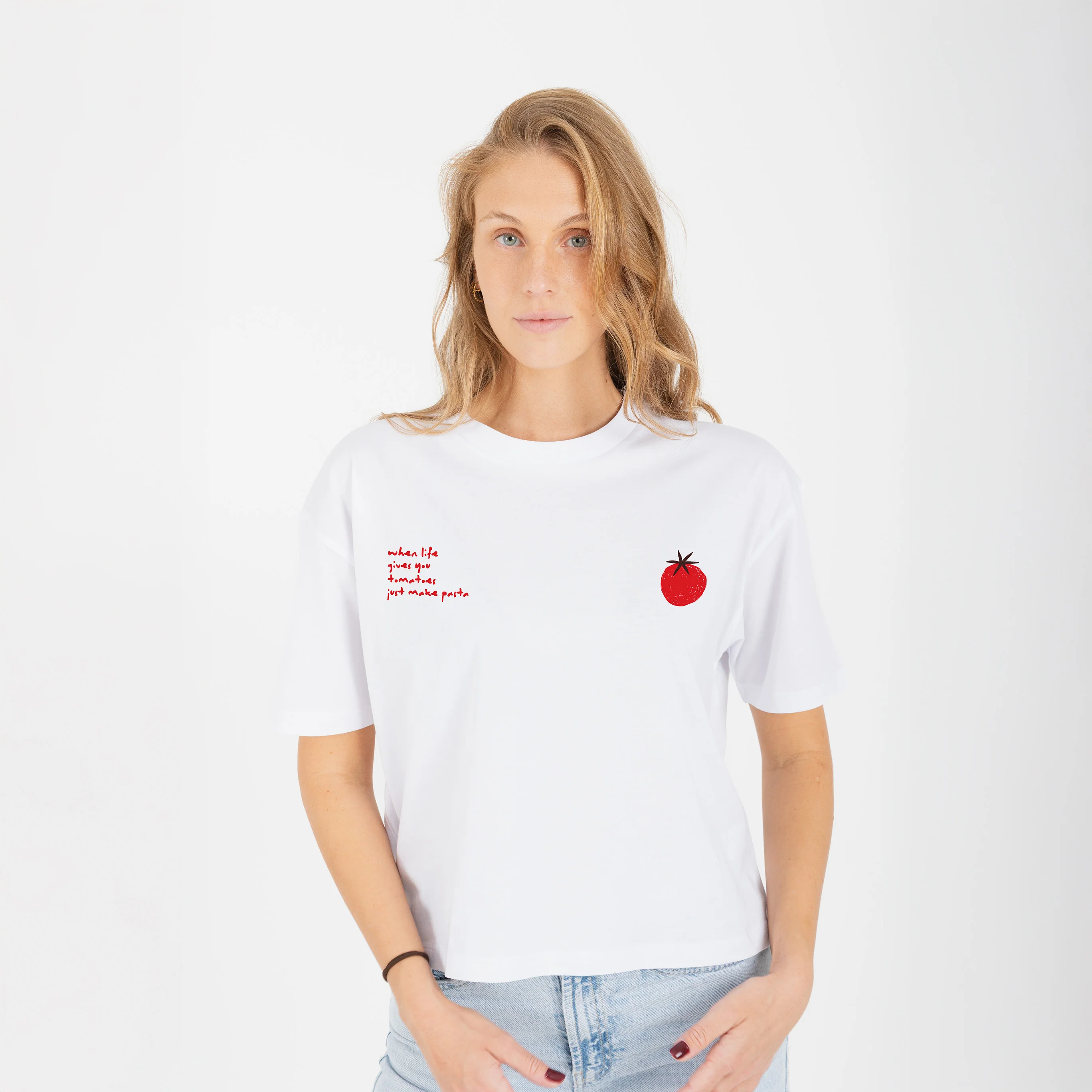 Tomatoes Cropped Tee - Image 4